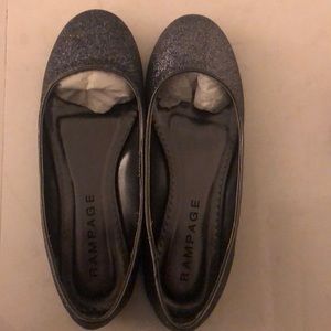 Rampage size 6&1/2 gold glitter Margo dress shoes